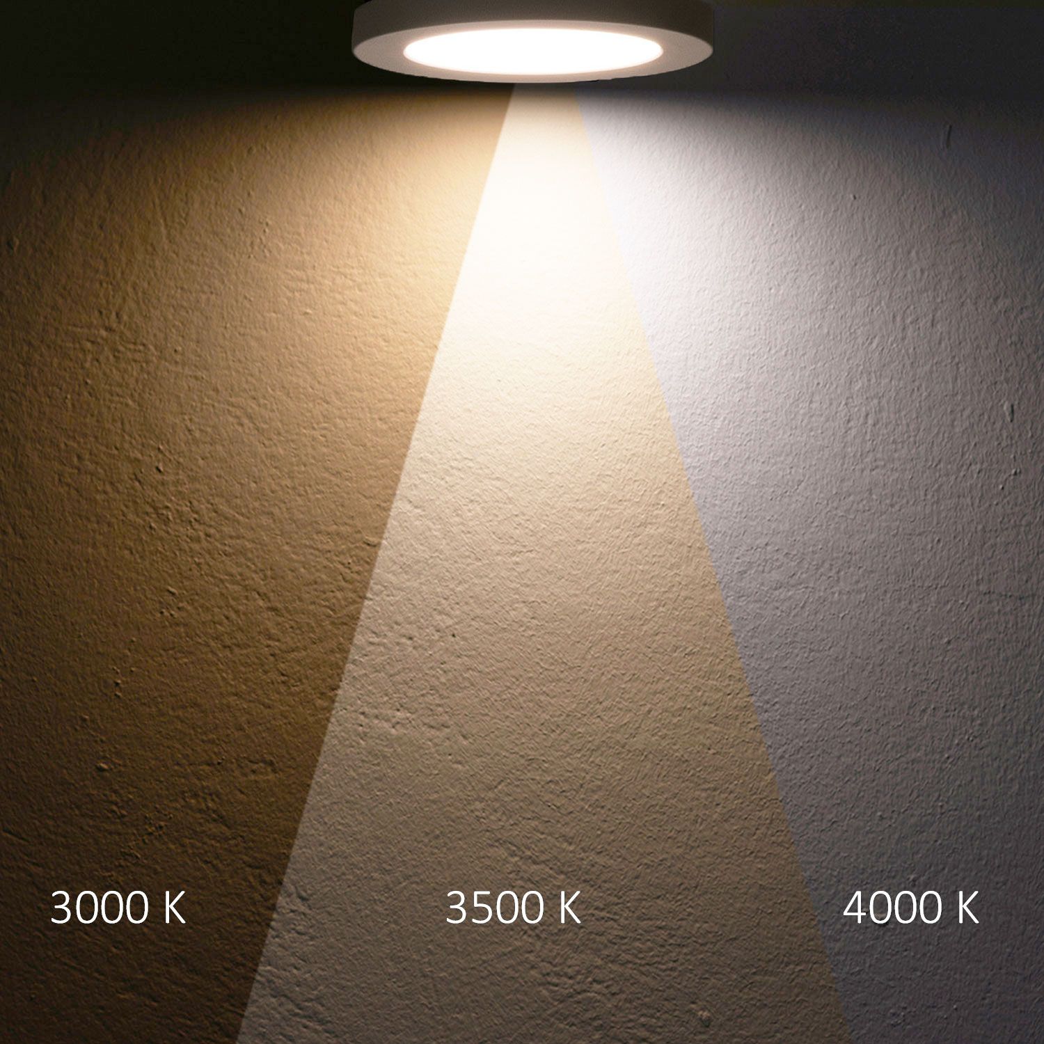 ISOLED LED Aufbau/Einbauleuchte Flex Pro DN300, 22W, weiß, 120lm/W, 3000|3500|4000K, dimmbar - 5