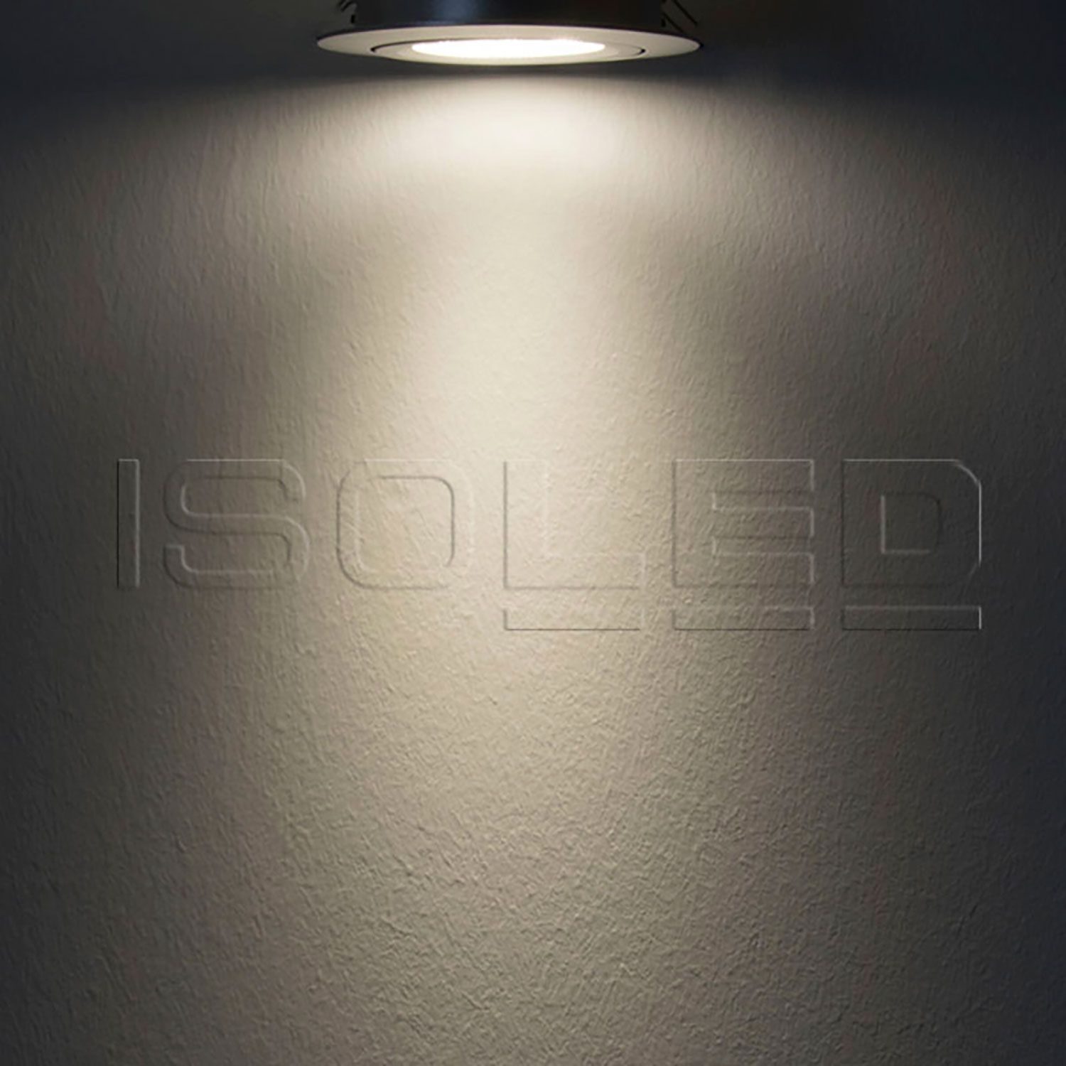 ISOLED LED Einbaustrahler, silber, 15W, 72°, rund, neutralweiß, dimmbar - 4