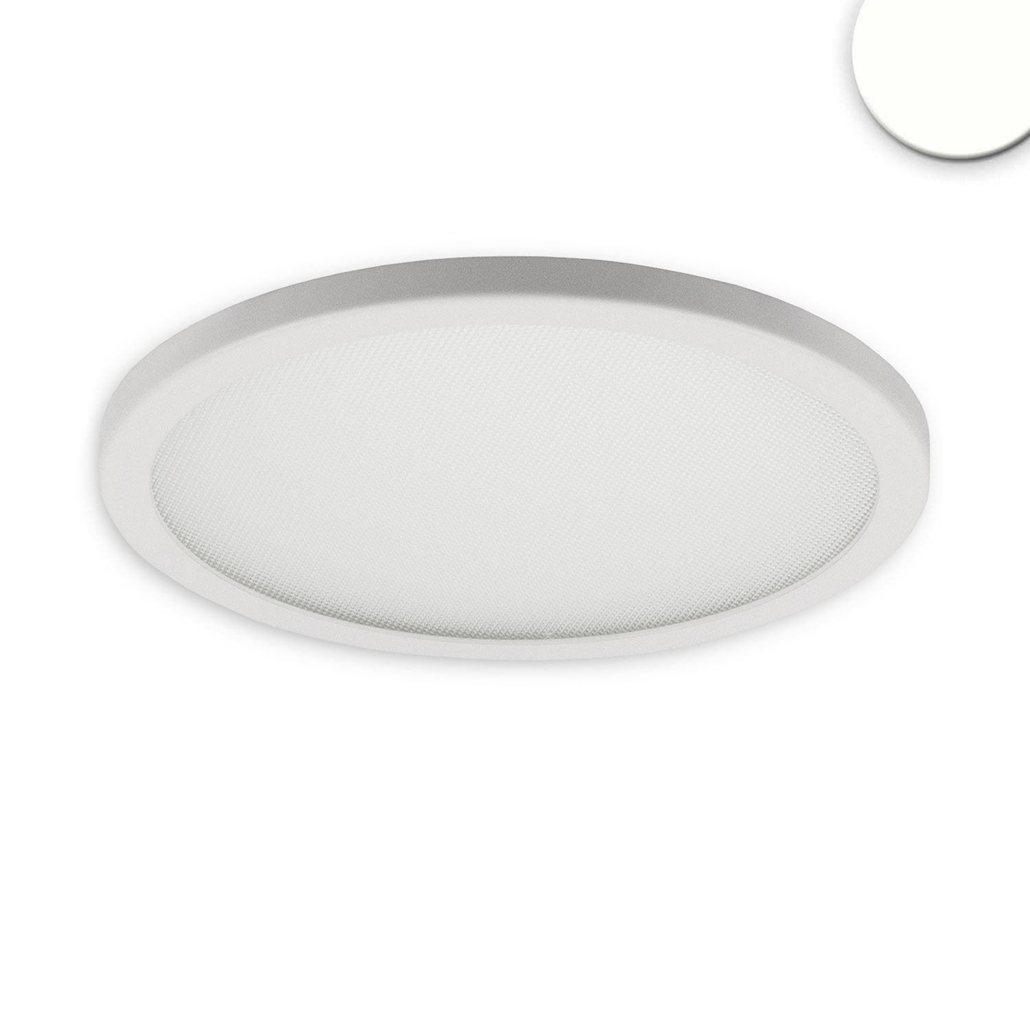 ISOLED LED Downlight Flex 15W, prismatisch, 120°, Lochausschnitt 50-160mm, neutralweiß, dimmbar - 1