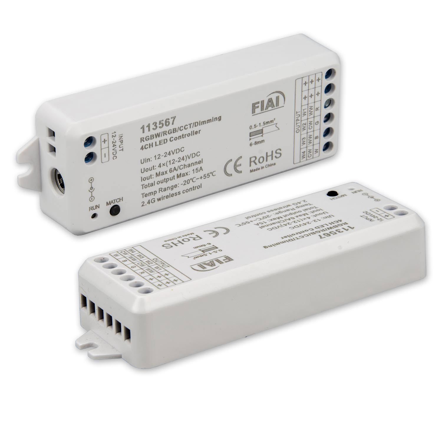 ISOLED Sys-Pro Funk Mesh PWM-Dimmer, 1-4 Kanal, 12-24V DC 4x3A - 1