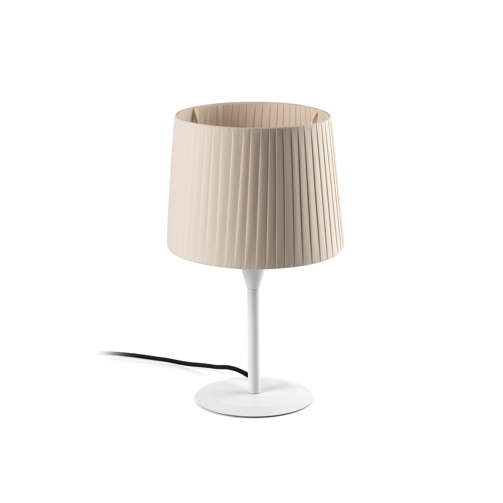 Faro SAMBA S Mini Tischleuchte weiß/beige geklebt - Produktbild 1