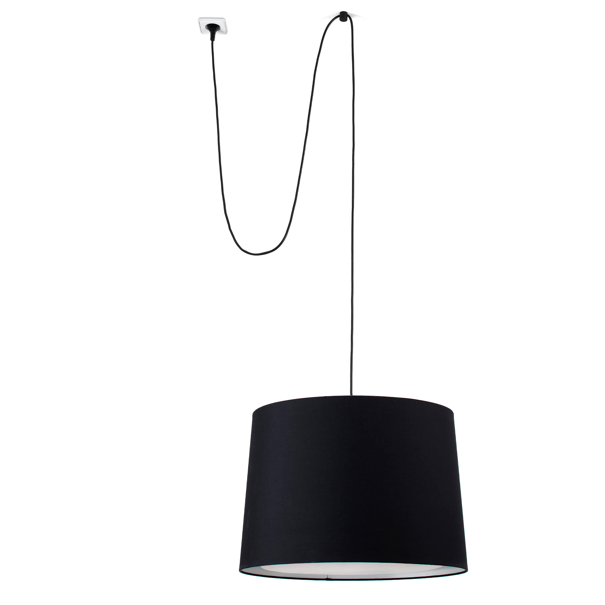 Faro CONGA Schwarze Pendelleuchte mit Stecker Faro CONGA Schwarze Pendelleuchte mit Stecker - 1