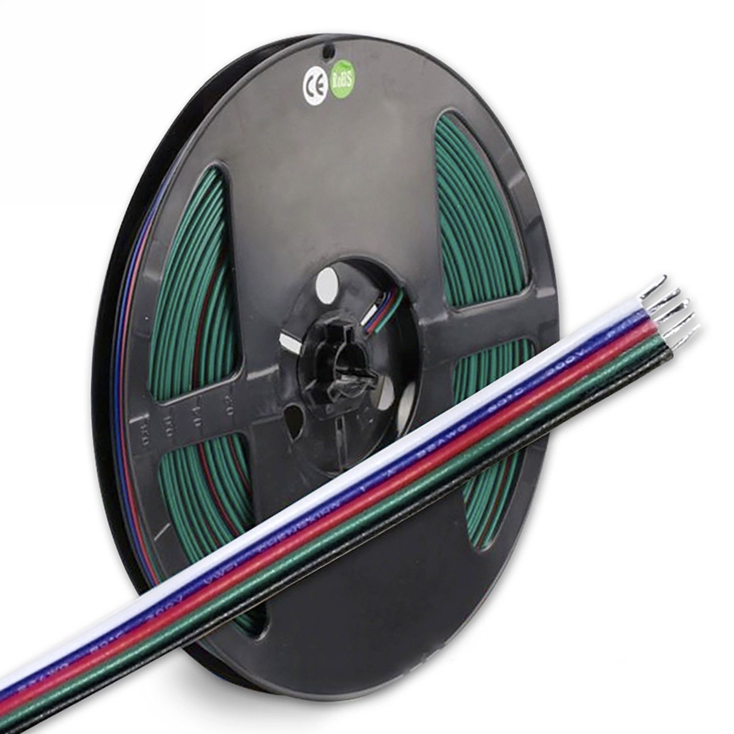 ISOLED Kabel RGB+W 5x0,5mm² H03VH-H AWG20, Meterware ISOLED Kabel RGB+W 5x0,5mm² H03VH-H AWG20, Meterware - 1