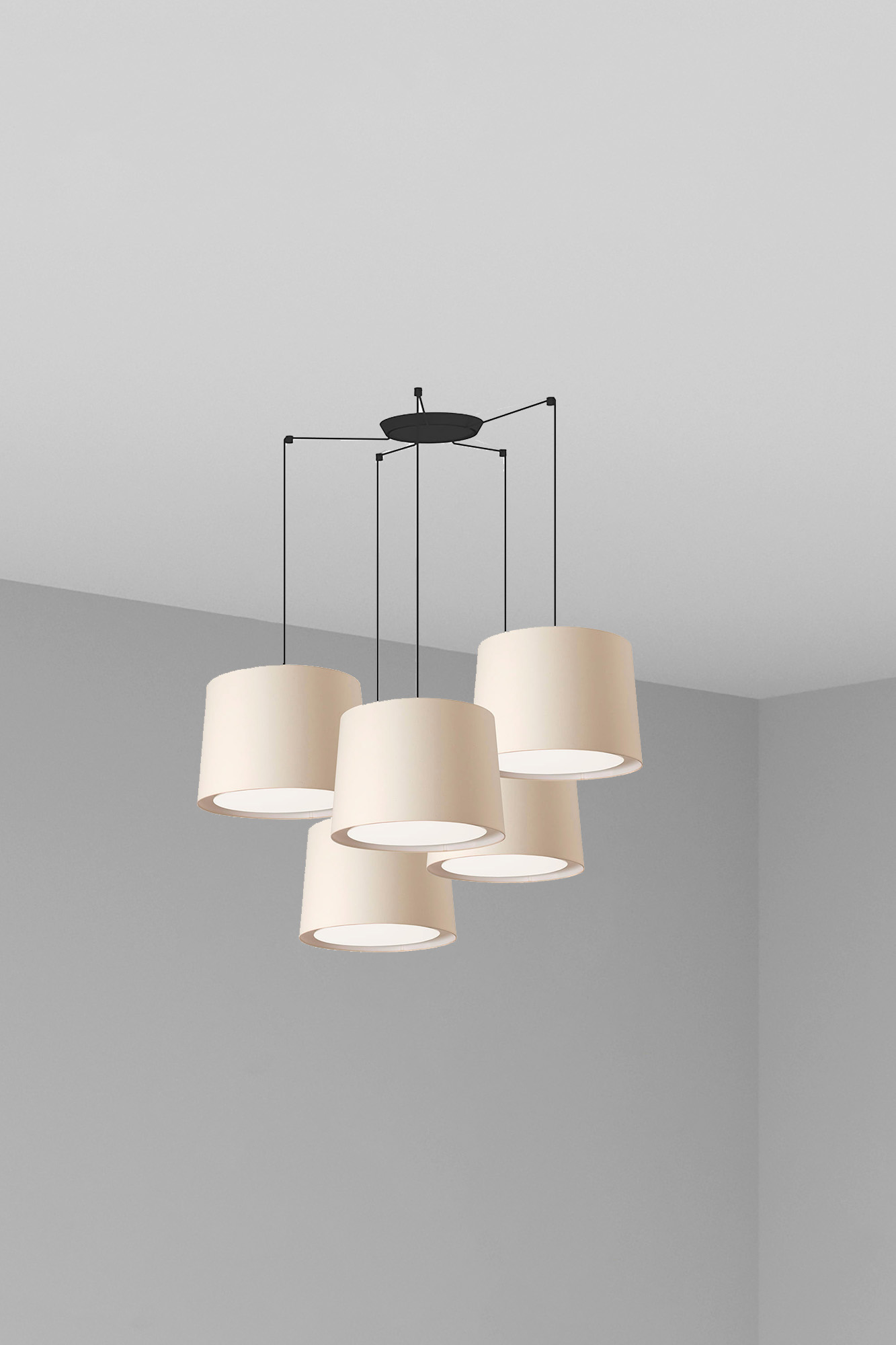 Faro CONGA 5L Beige Pendelleuchte Faro CONGA 5L Beige Pendelleuchte - 1