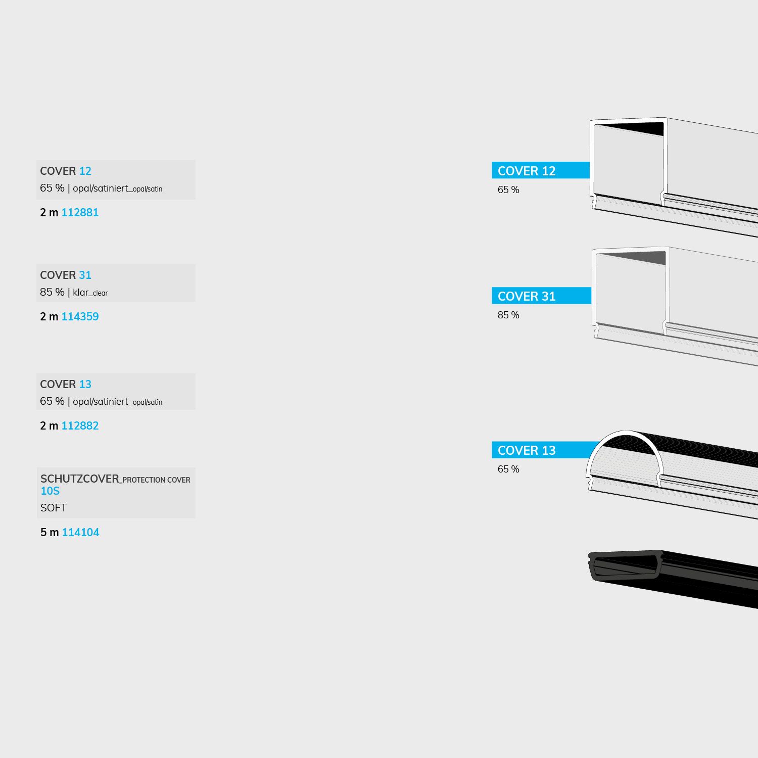 ISOLED LED Trockenbauprofil 21 CEILING, 300cm - 5