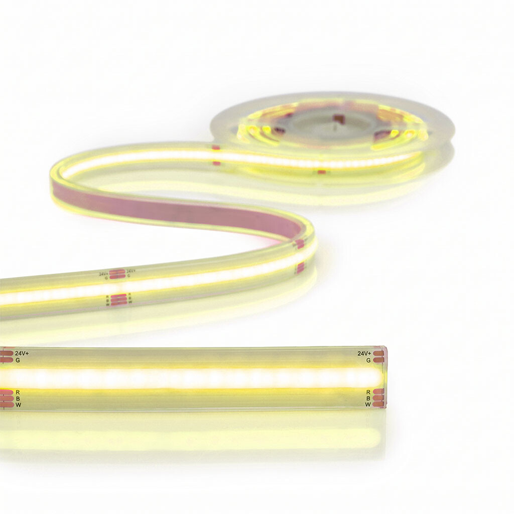 Emilum Flex COB RGBW LED-Streifen 24V, 18W, RGBW/2700K, CRI90, 784LED, IP68, 14mm - 7