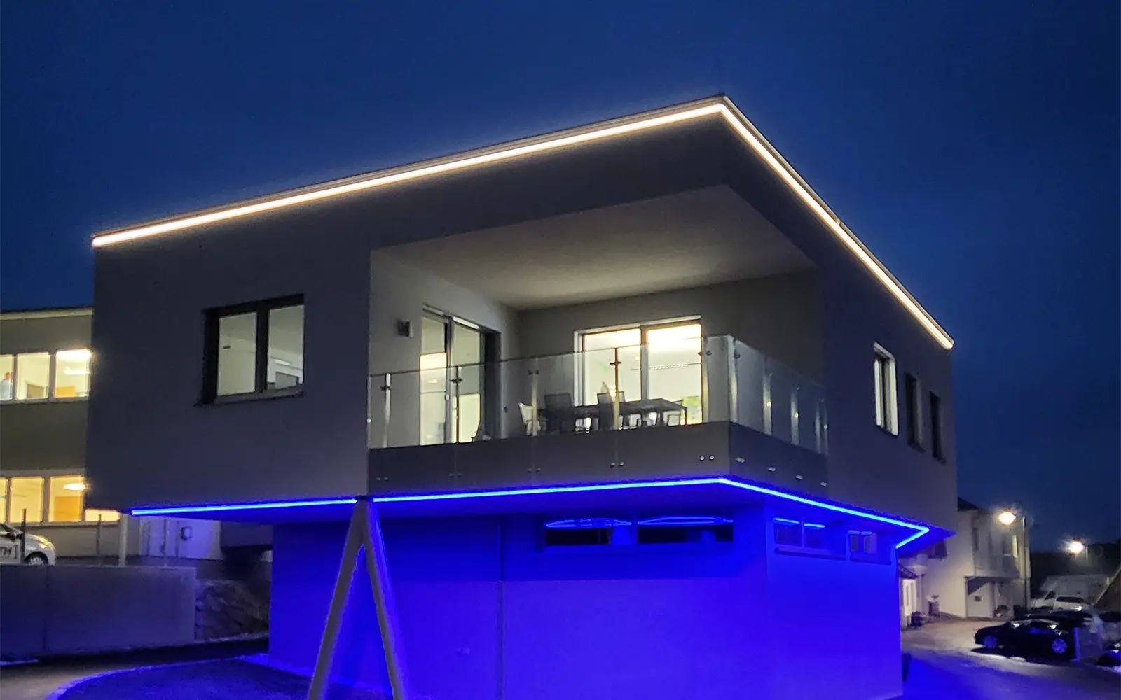 ISOLED LED Leuchtenprofil LAMP40 Up&Down Aluminium silber pulverbeschichtet, 200cm - 2