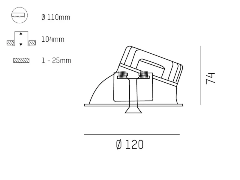 Molto Luce COZY WALLWASHER R (kupfer) - Produktbild 2