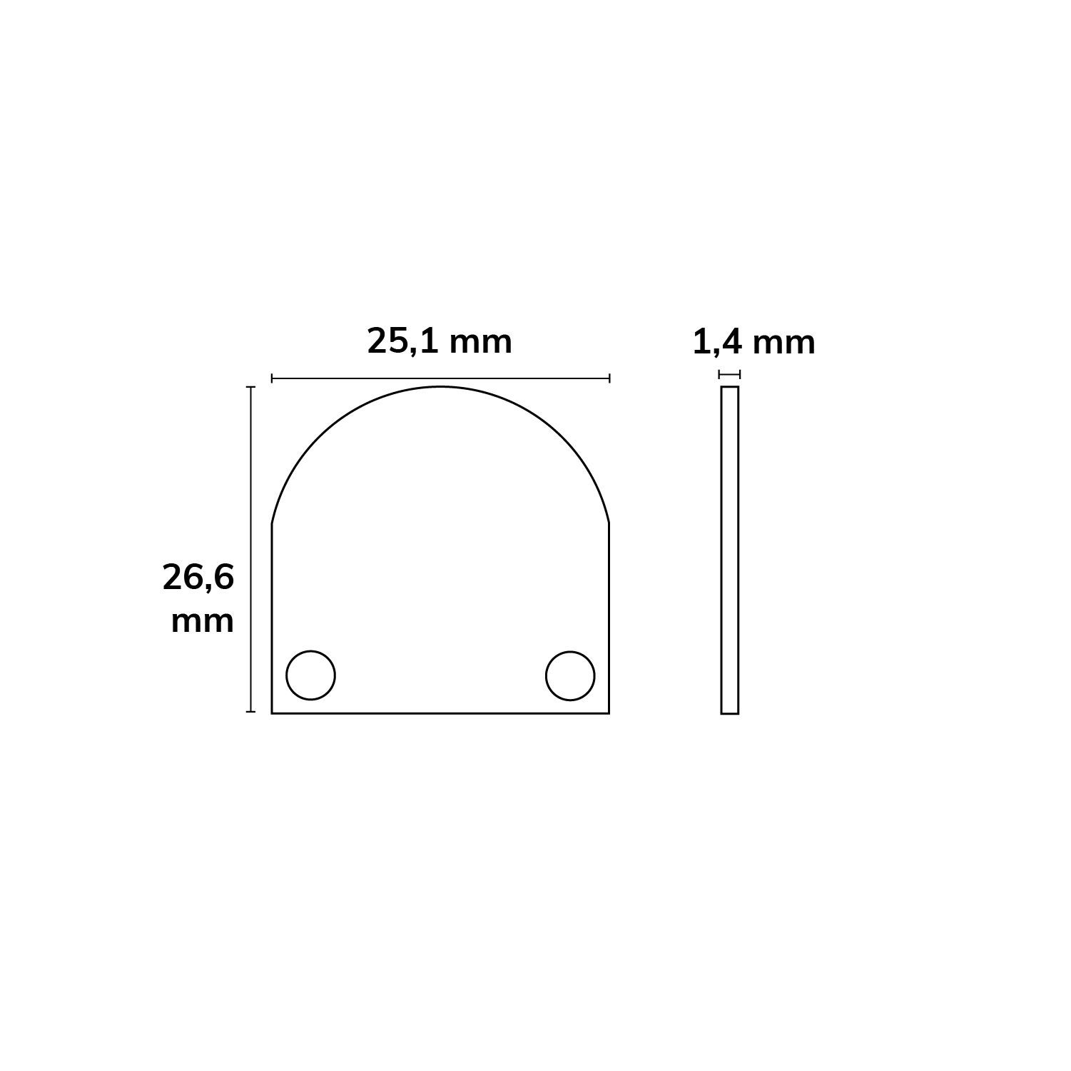 ISOLED Endkappe EC46 Alu weiß RAL 9010 für SURF/DIVE20 FLAT mit COVER13, 2 STK, inkl. Schrauben - 2