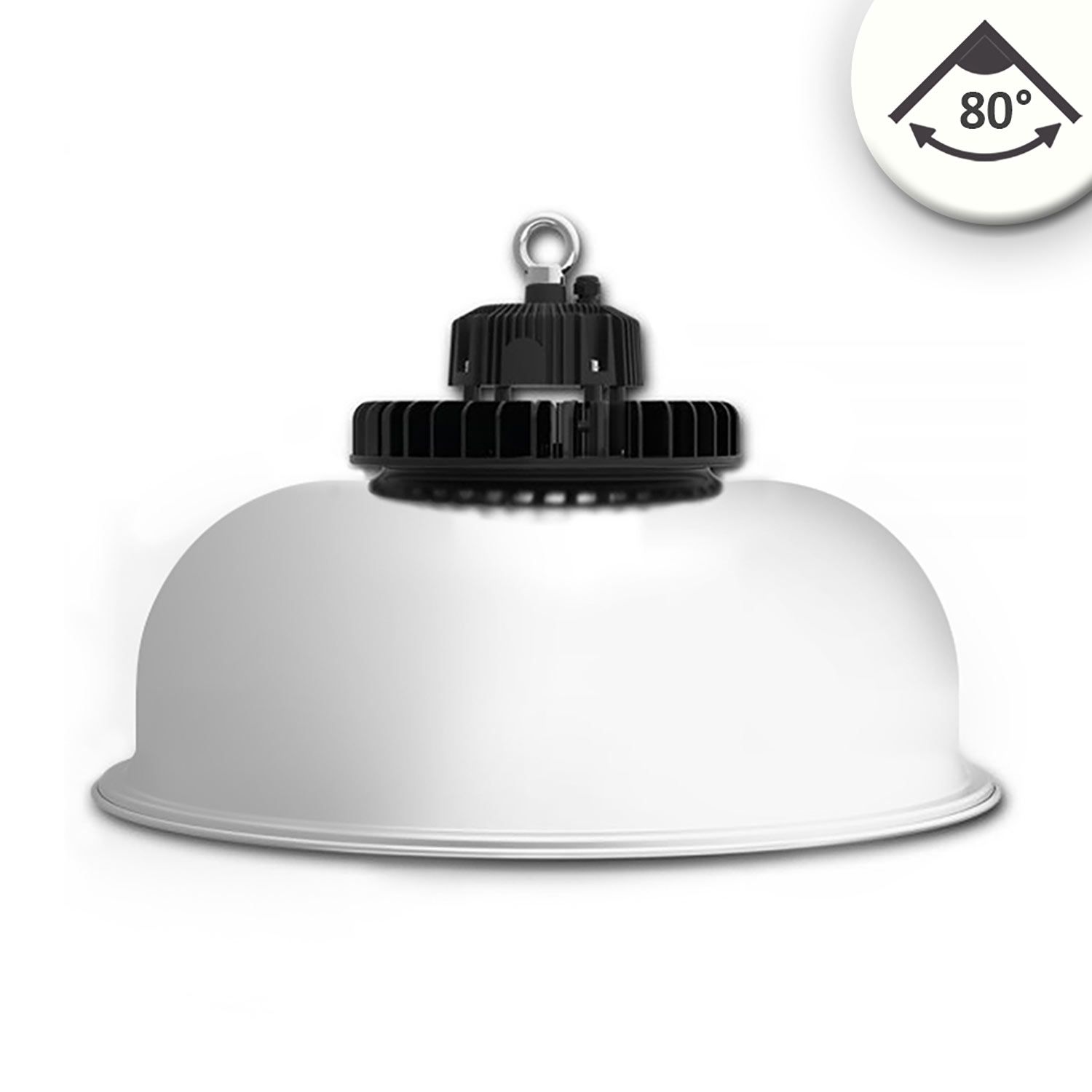 ISOLED LED Hallenleuchte FL 120W, Alu-Reflektor, 80°, IP65, 1-10V dimmbar, neutralweiß - 1
