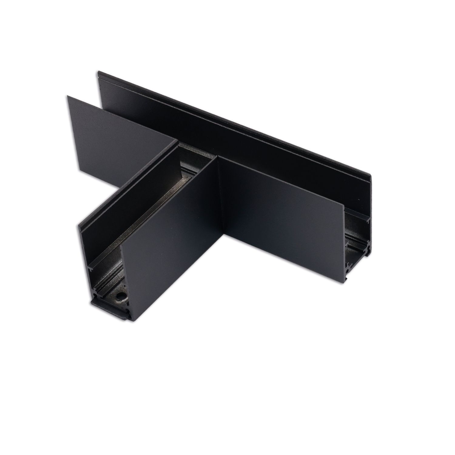 ISOLED Track48 T-Schiene horizontal für Aufbauschiene, schwarz, nicht stromführend - 2