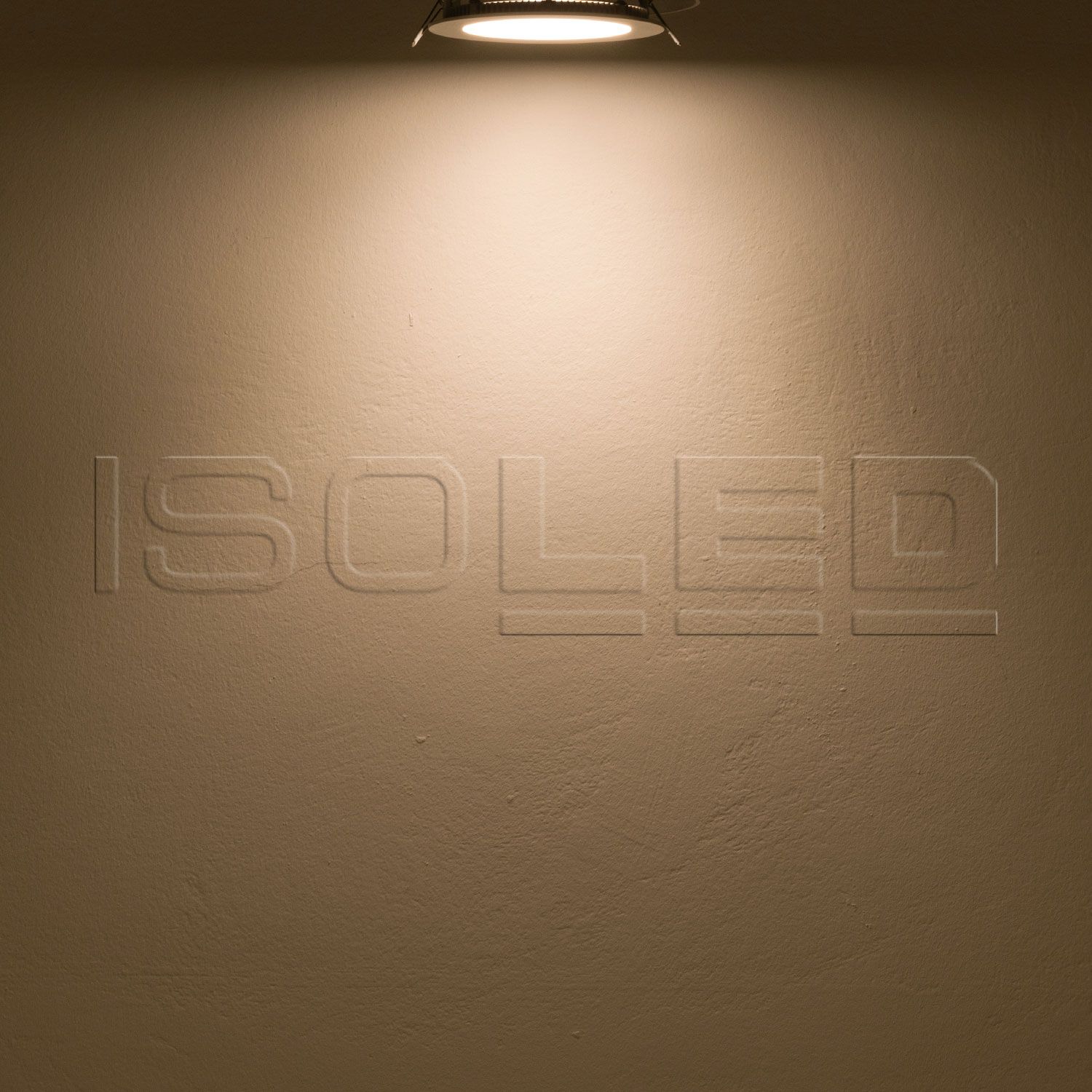 ISOLED LED Downlight, 18W, rund, ultraflach, blendungsreduziert, schwarz, warmweiß, dimmbar CRI90 - 4