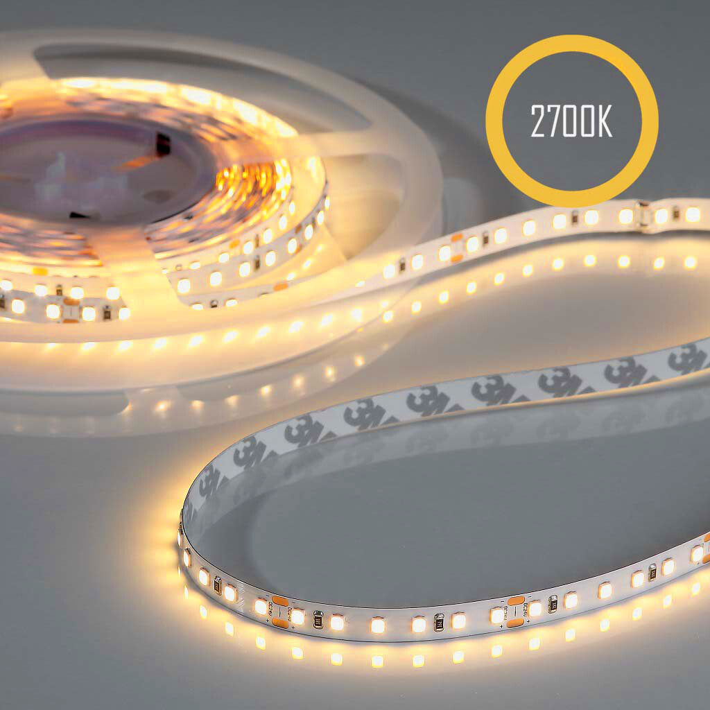 Emilum Flex Stripe 24V, 4.8W, 2700K, CRI90, 60LED, IP20, 8mm Emilum Flex Stripe 24V, 4.8W, 2700K, CRI90, 60LED, IP20, 8mm - Produktbild 1