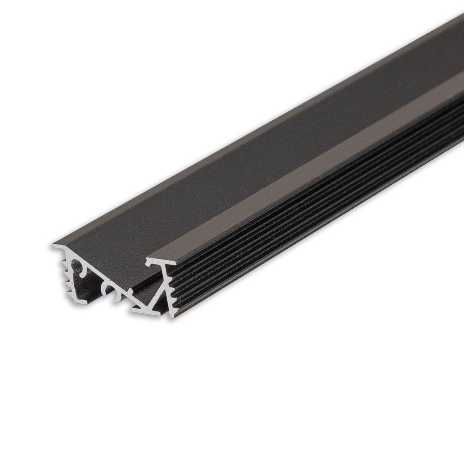 ISOLED LED Einbauprofil FURNIT6 D Aluminium schwarz RAL 9005, 200cm ISOLED LED Einbauprofil FURNIT6 D Aluminium schwarz RAL 9005, 200cm - 1