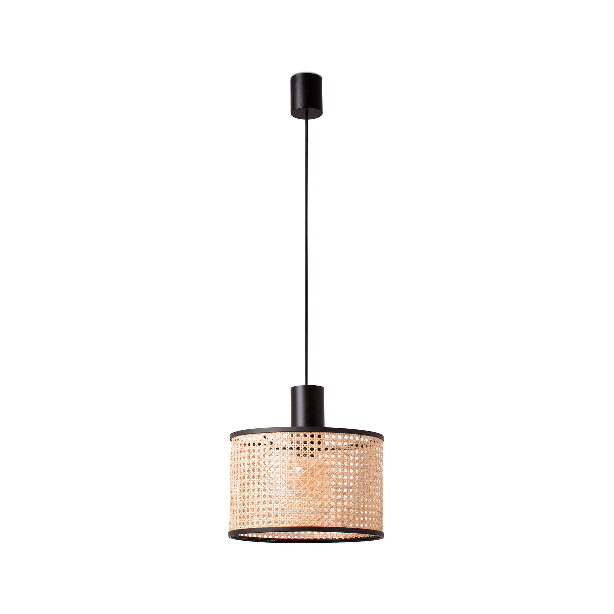 Faro MAMBO 320 Einzelne Pendelleuchte schwarz/rattan Faro MAMBO 320 Einzelne Pendelleuchte schwarz/rattan - 1