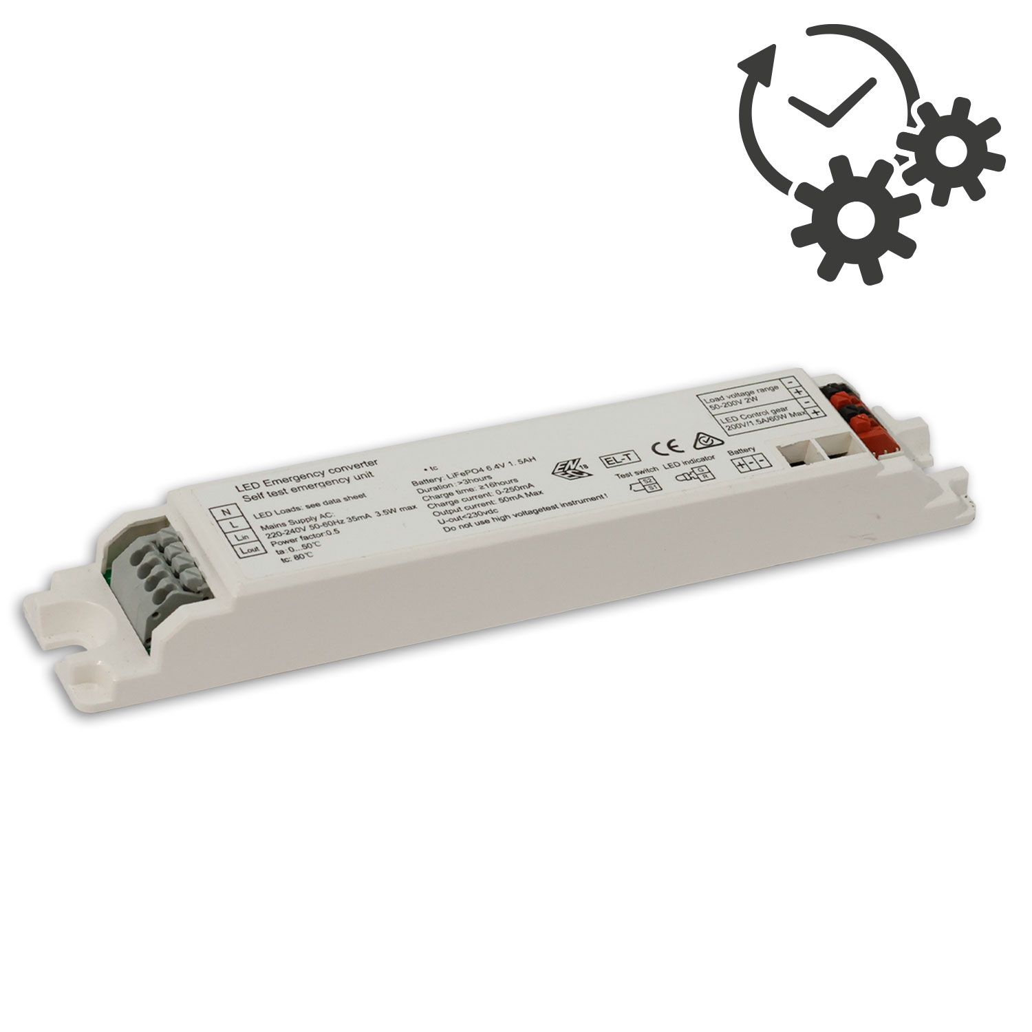 ISOLED Notlicht-Upgrade mit LiFePO4 3000mAh Akku, 4W (50-300V DC) - 1