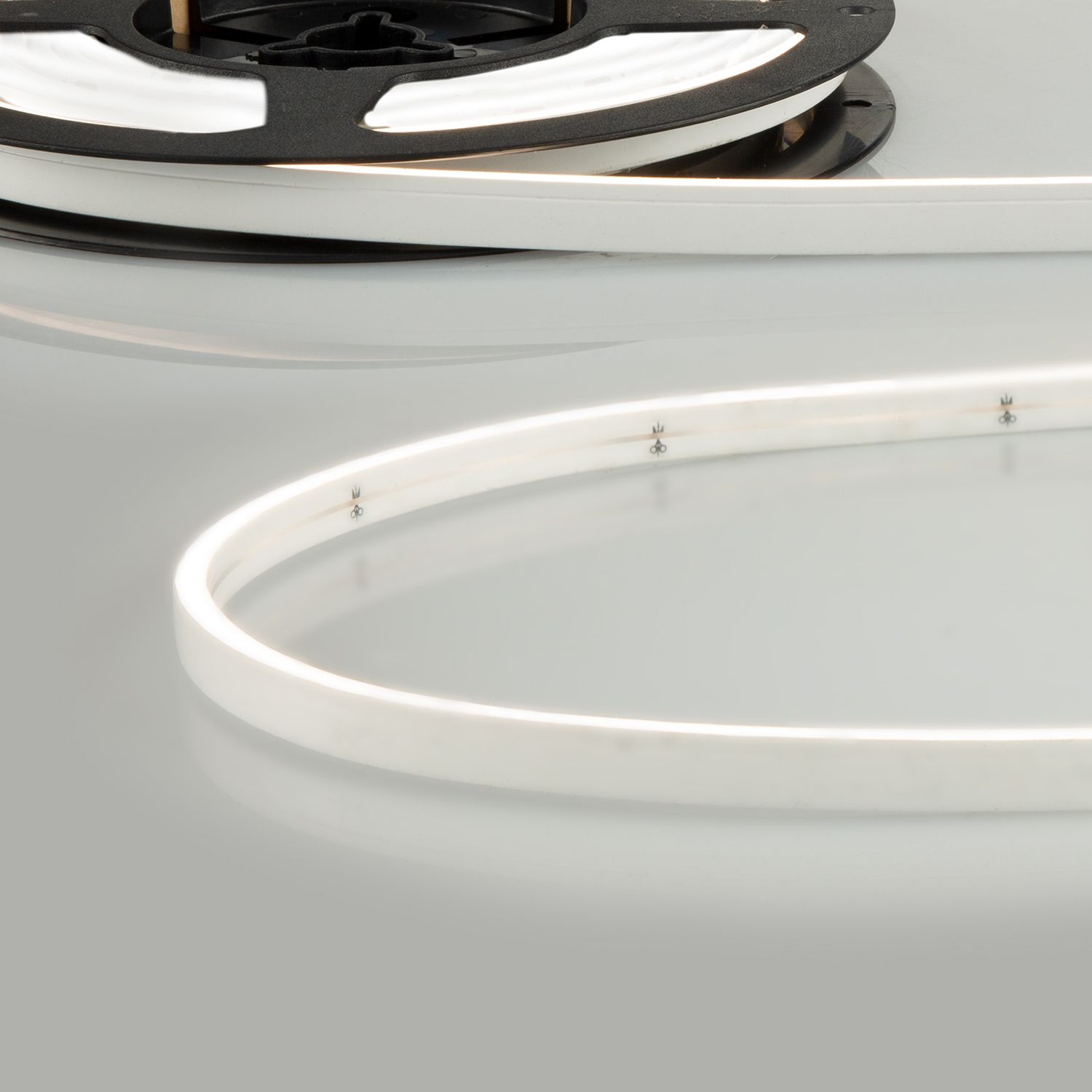 ISOLED LED NEON940 Flexband B04H08, 24V DC, 10W, IP67, 4000K, 5m Rolle, 180 LED/m, inkl. Montageclips - 1