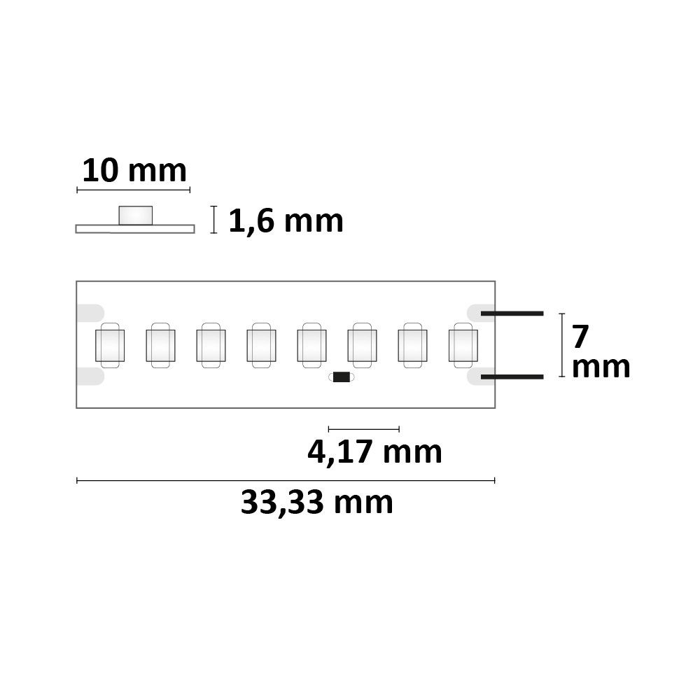 ISOLED LED HEQ930 Flexband High Bright, 24V DC, 32W, IP20, 3000K, 150 lm/W, 5m Rolle, 240 LED/m - 4