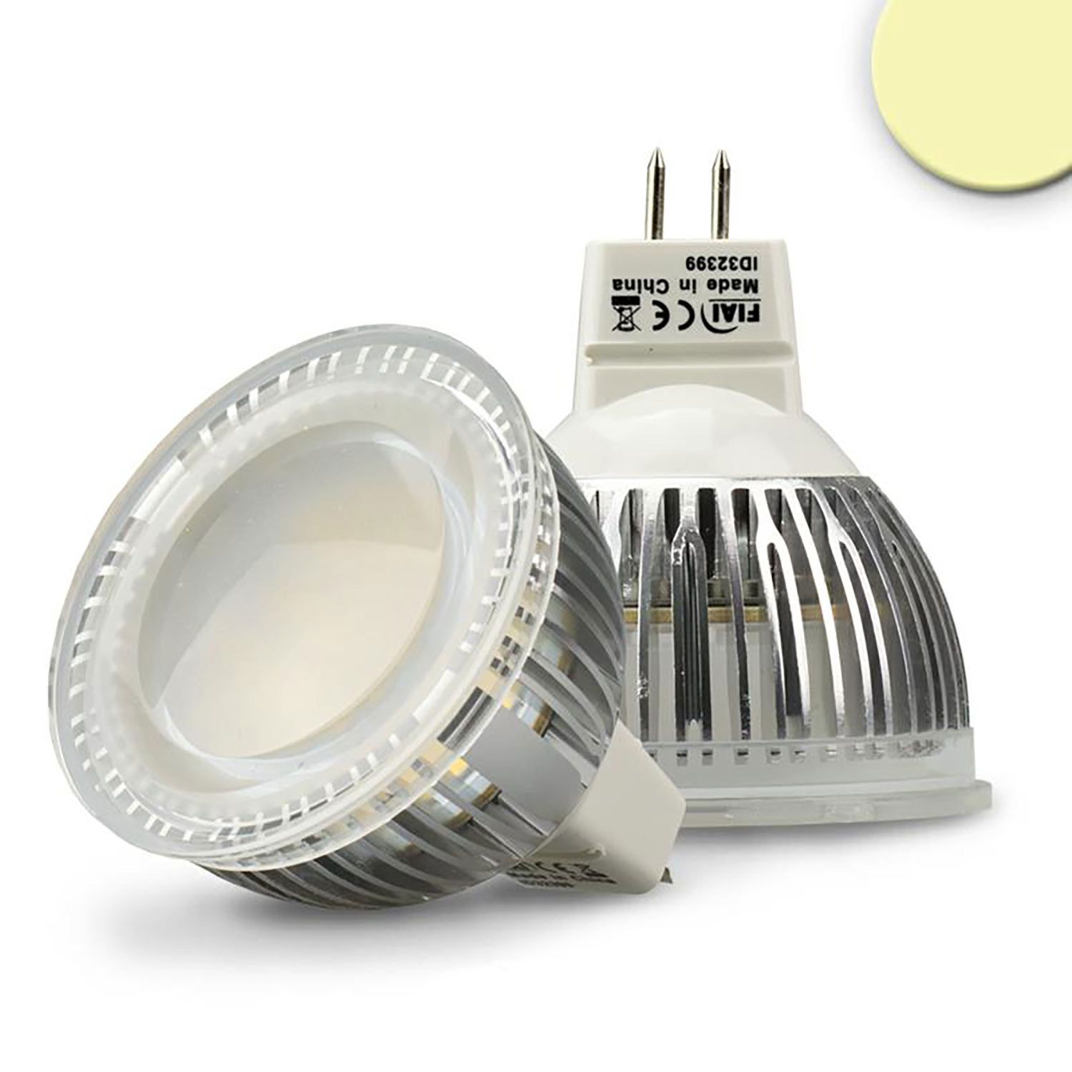ISOLED MR16 LED Strahler 6W Glas diffus, 120°, warmweiß - 1