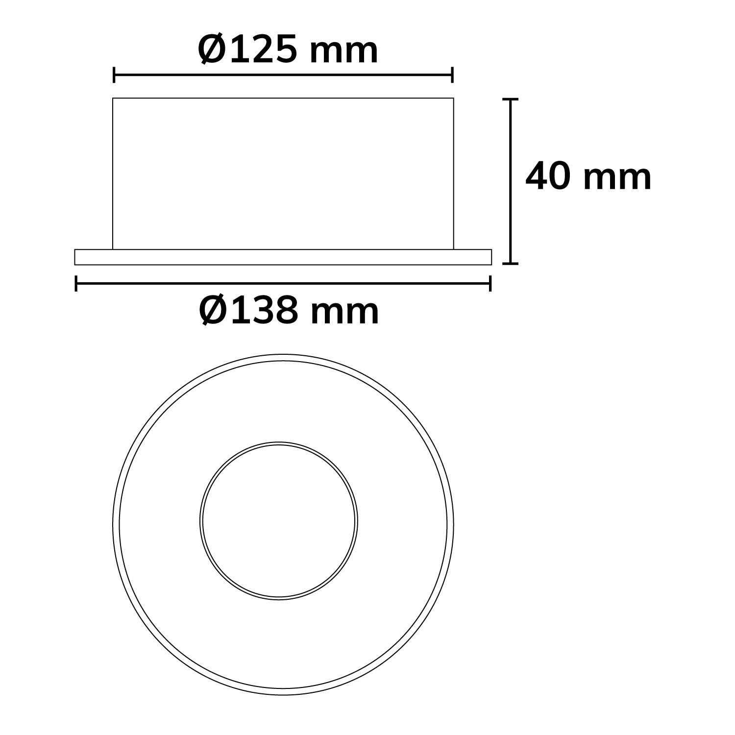 ISOLED LED Einbauleuchte Sphere weiß/weiß, 2700K, 10W, CRI90, dimmbar - 3