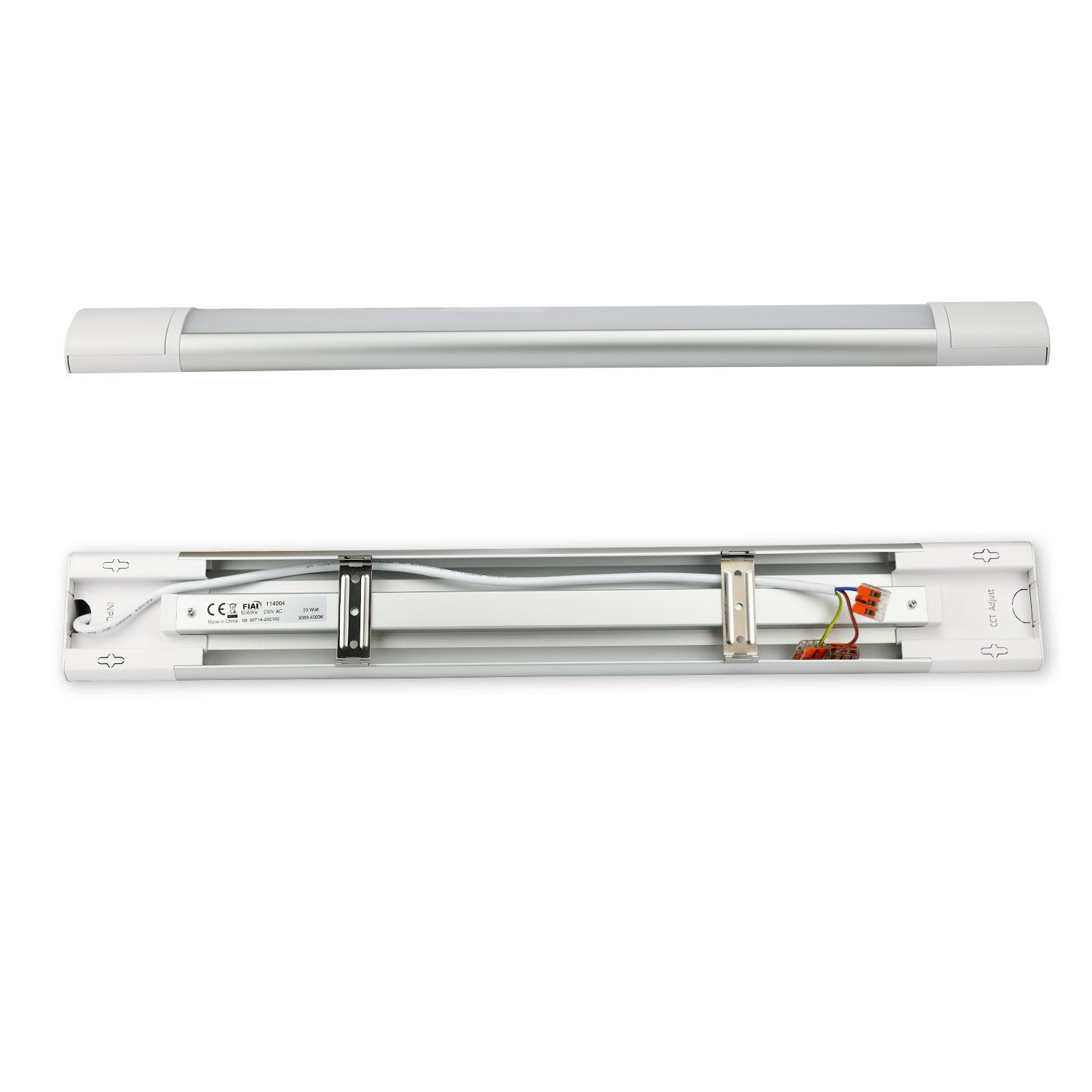 ISOLED LED Aufbauleuchte 120cm, 40W, IP42, Color Switch 3000|3500|4000K - 6