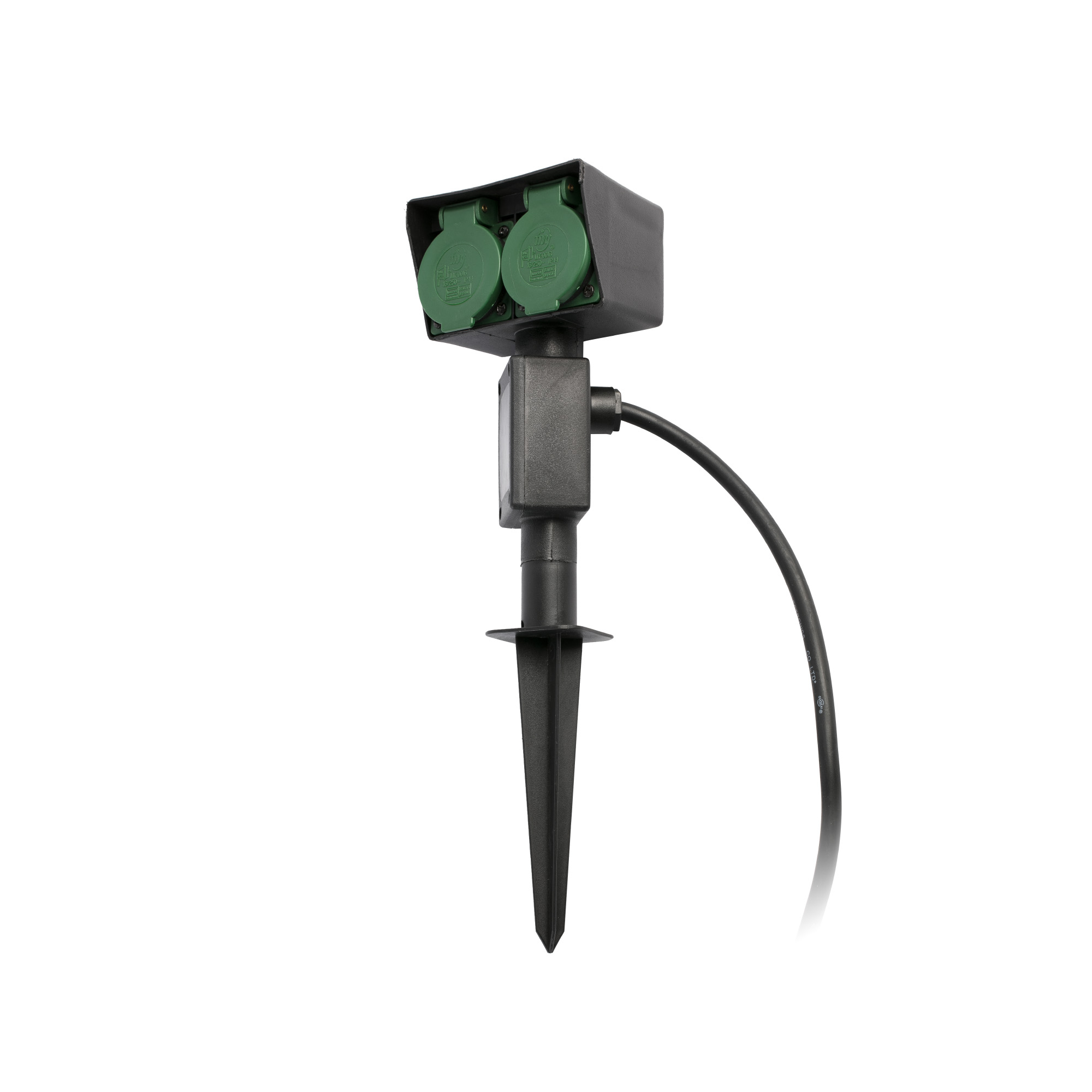 Faro GARTEN-1 Schwarze Stablampe mit zwei Fassungen - 1