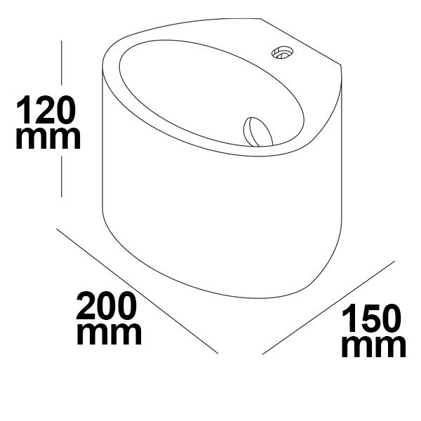 ISOLED Gips-Wandleuchte G9, oval - 3
