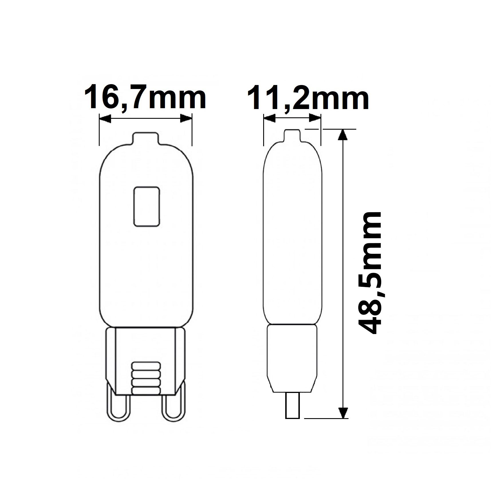 ISOLED G9 LED 2W, warmweiß - 2
