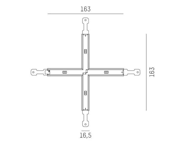 Molto Luce MAGNETICS H X-VERBINDER (schwarz) - Produktbild 2