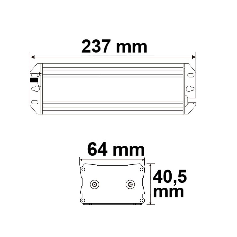 ISOLED LED Trafo 24V/DC, 15-60W dimmbar (Spannungssenke), IP65 - 1