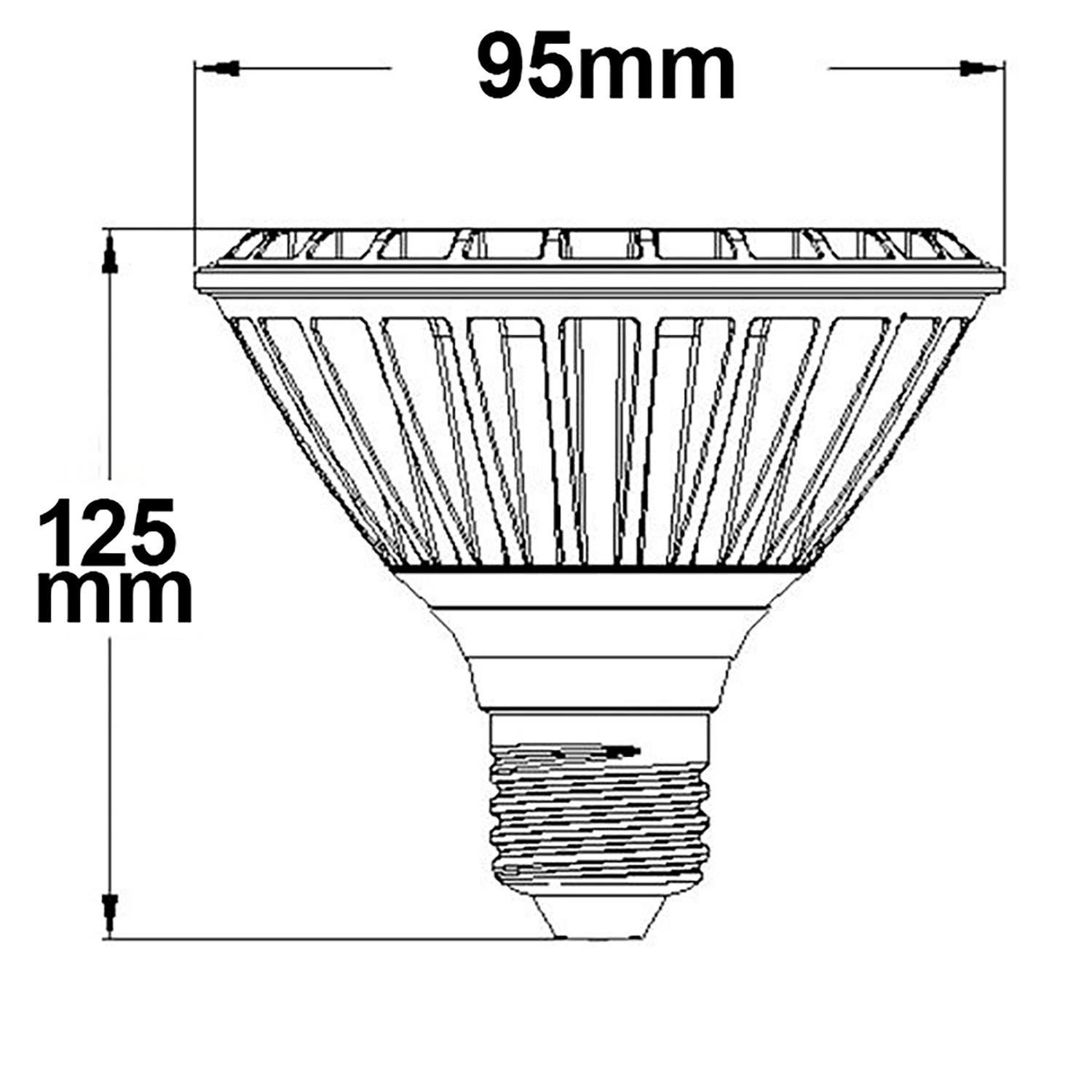 ISOLED LED PAR30L, E27, 230V, 32W, 30°, warmweiß - 2