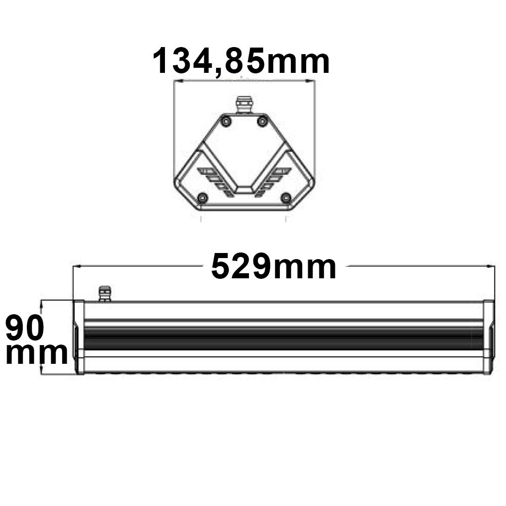 ISOLED LED Hallenleuchte LN 100W, 30x70°, IK10, IP65, 1-10V dimmbar, kaltweiß - 3