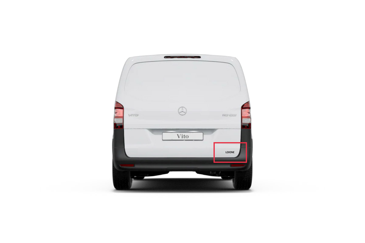 Loxone Autoaufkleber Logo S Schwarz - Produktbild 1