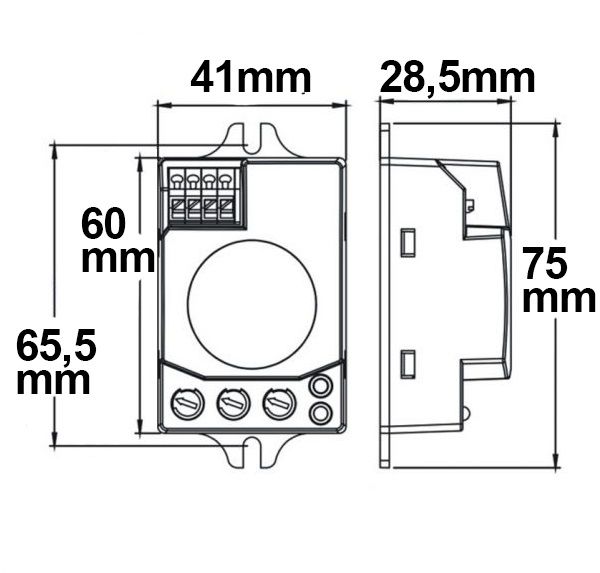 ISOLED HF-Bewegungsmelder mit LUX-Sensor, 230V, 300VA - 3
