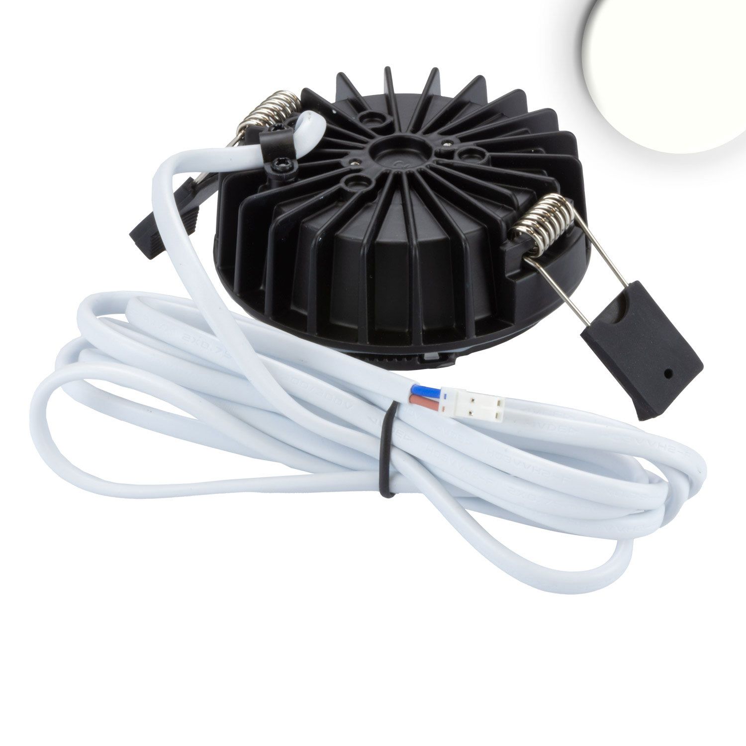 ISOLED LED Einbaustrahler Sys-90 MiniAMP, 10W, 24V DC 4000K, CRI92, dimmbar (exkl. Cover) - 3
