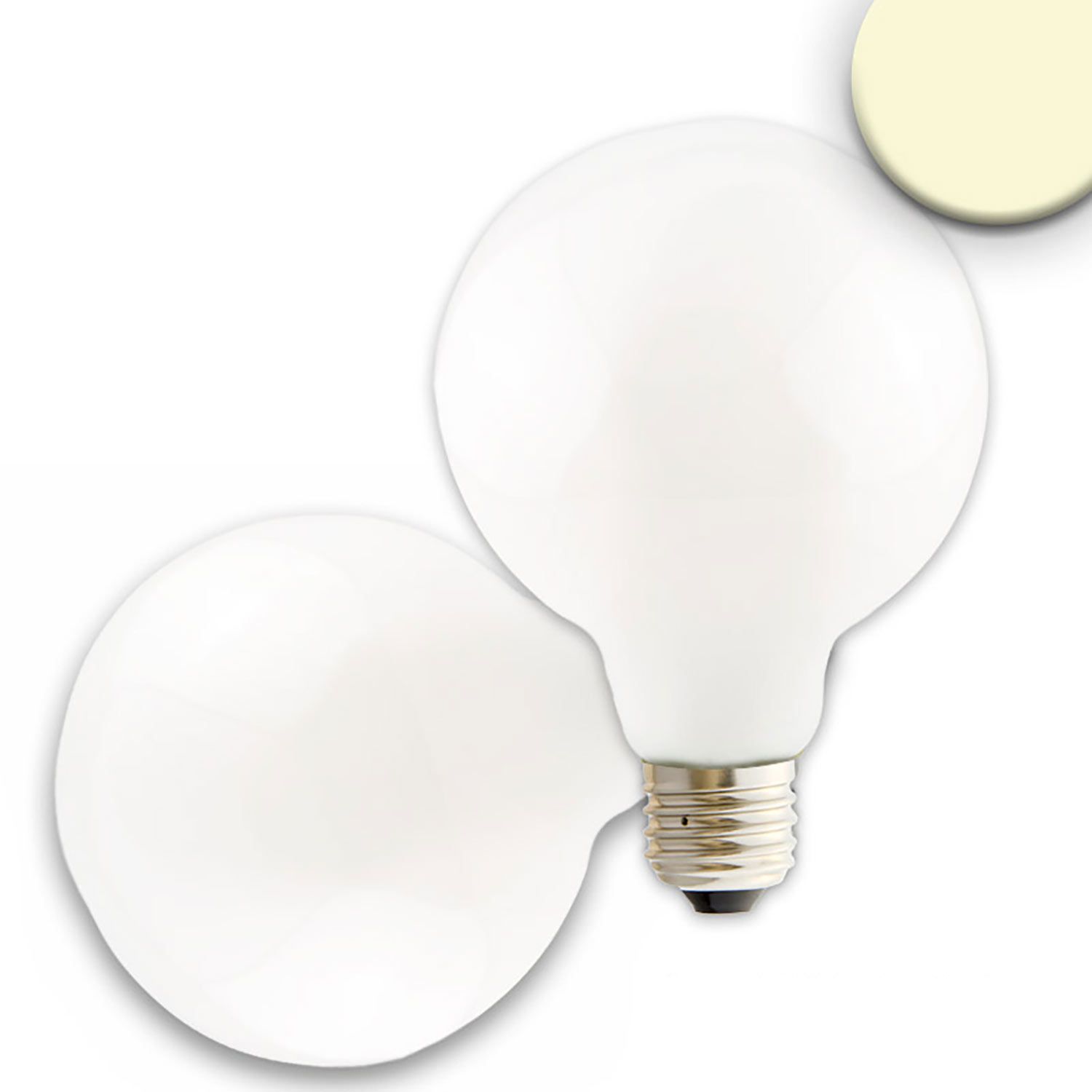 ISOLED E27 LED Globe G95, 8W, 360°, milky, warmweiß, dimmbar ISOLED E27 LED Globe G95, 8W, 360°, milky, warmweiß, dimmbar - 1