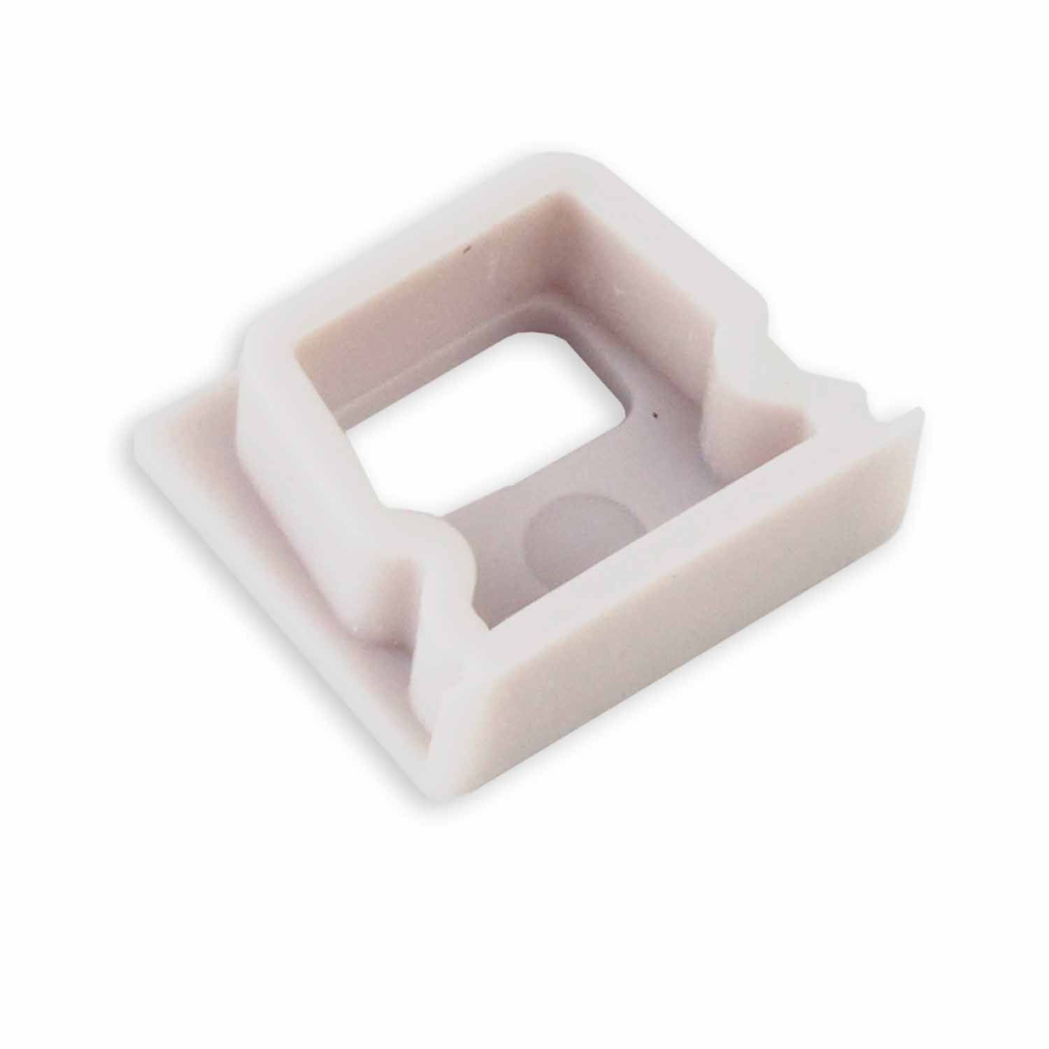 ISOLED Endkappe EC82W weiß für Profil SURF10 mit Kabeldurchführung, 1 STK - 2