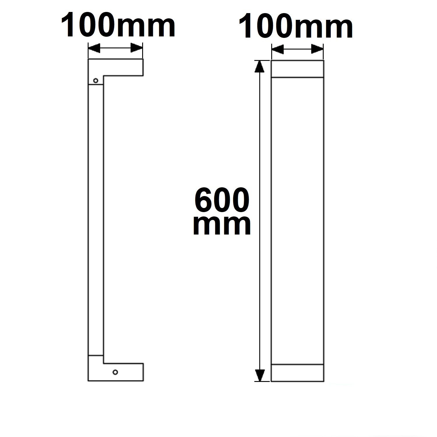 ISOLED LED Wegeleuchte Poller-1, 60cm, 7W, sandschwarz, warmweiß - 3