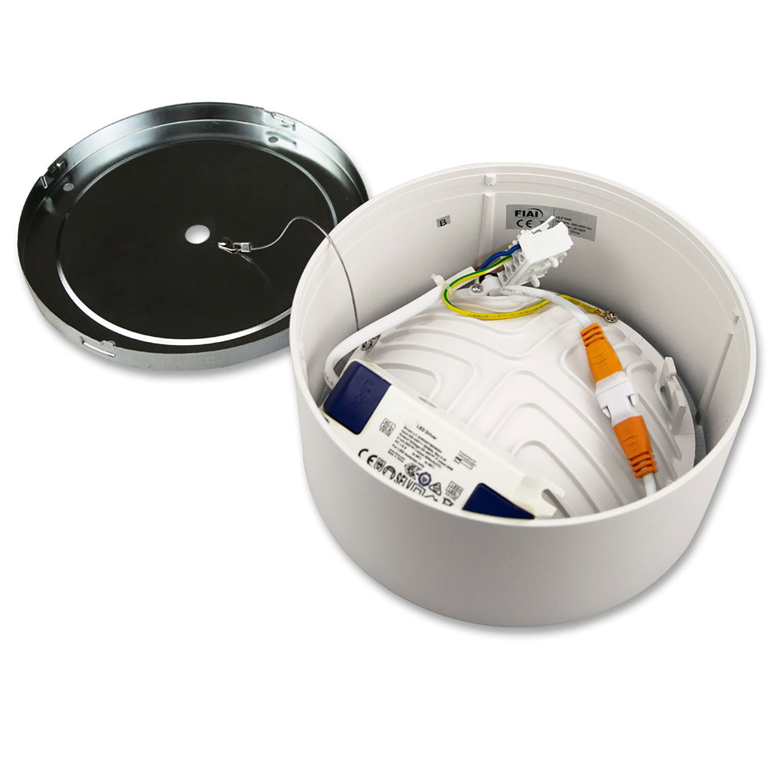 ISOLED LED Aufbauleuchte LUNA 15W, weiß, rund, DN146, indirektes Licht, neutralweiß ISOLED LED Aufbauleuchte LUNA 15W, weiß, rund, DN146, indirektes Licht, neutralweiß - 1