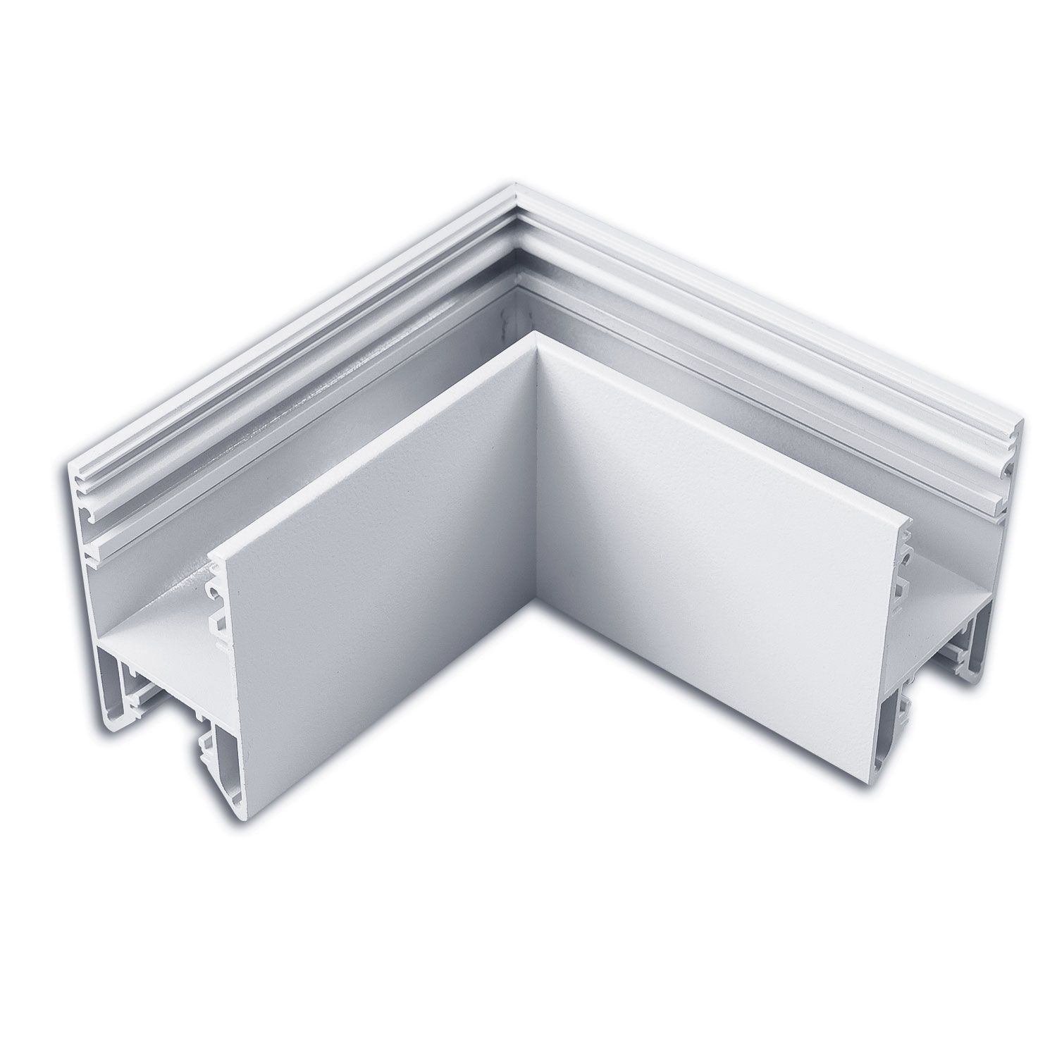 ISOLED HALON 90° Eck, geschweißt, 120x120mm, silber pulverbeschichtet, exkl. Cover ISOLED HALON 90° Eck, geschweißt, 120x120mm, silber pulverbeschichtet, exkl. Cover - 1