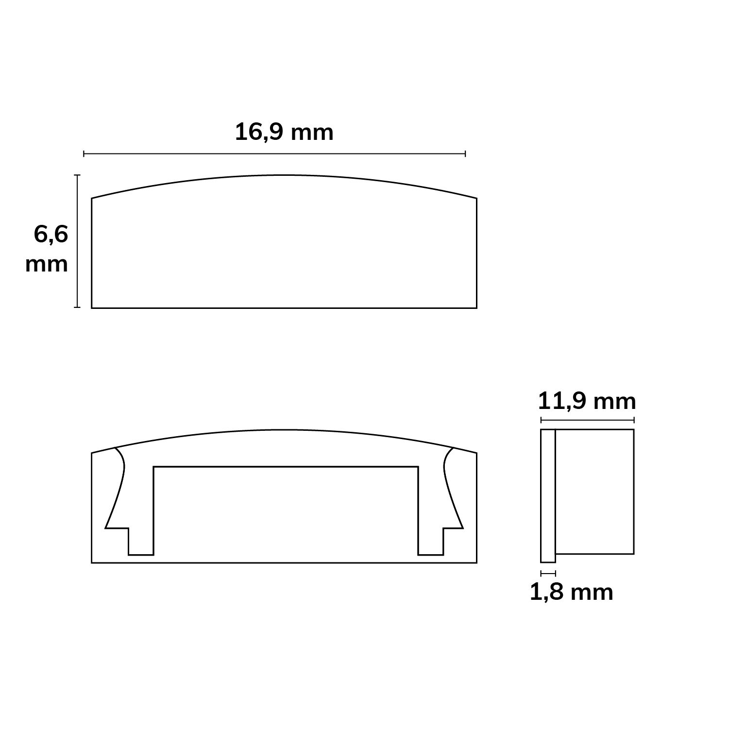 ISOLED Endkappe EC1 für Profil SURF12 FLAT, 1 STK - 2