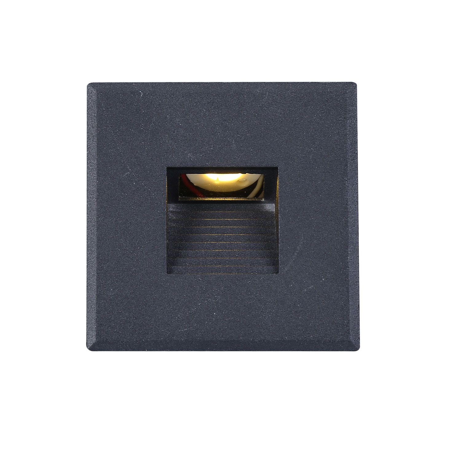 ISOLED Cover Aluminium eckig 3 schwarz für Sys-Wall68 - 1