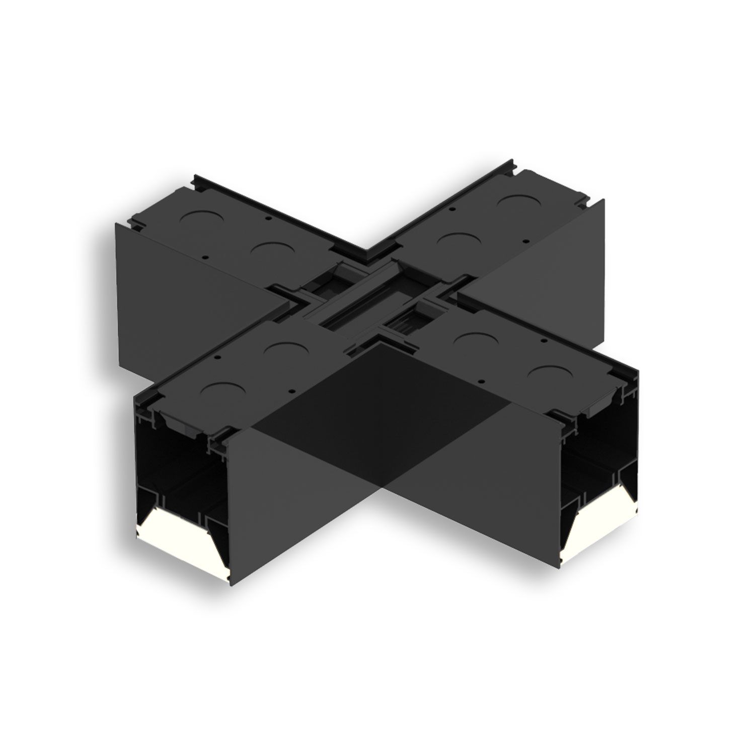 ISOLED X-Verbinder für Aufbau/Hängeleuchte LINKLINE50 schwarz - 1