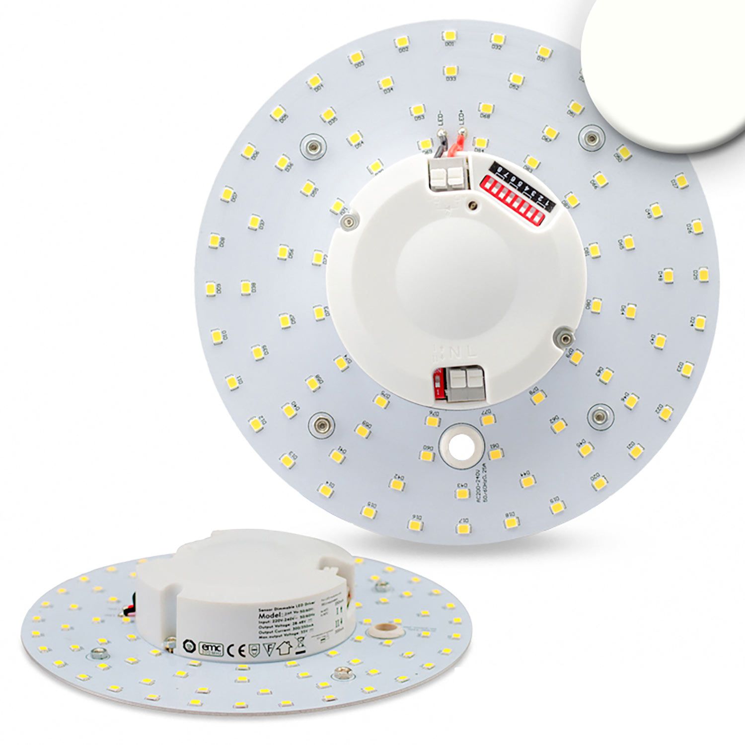 ISOLED LED Umrüstplatine 160mm, 14W, neutralweiß, mit Haltemagnet und HF-Bewegungssensor ISOLED LED Umrüstplatine 160mm, 14W, neutralweiß, mit Haltemagnet und HF-Bewegungssensor - 1