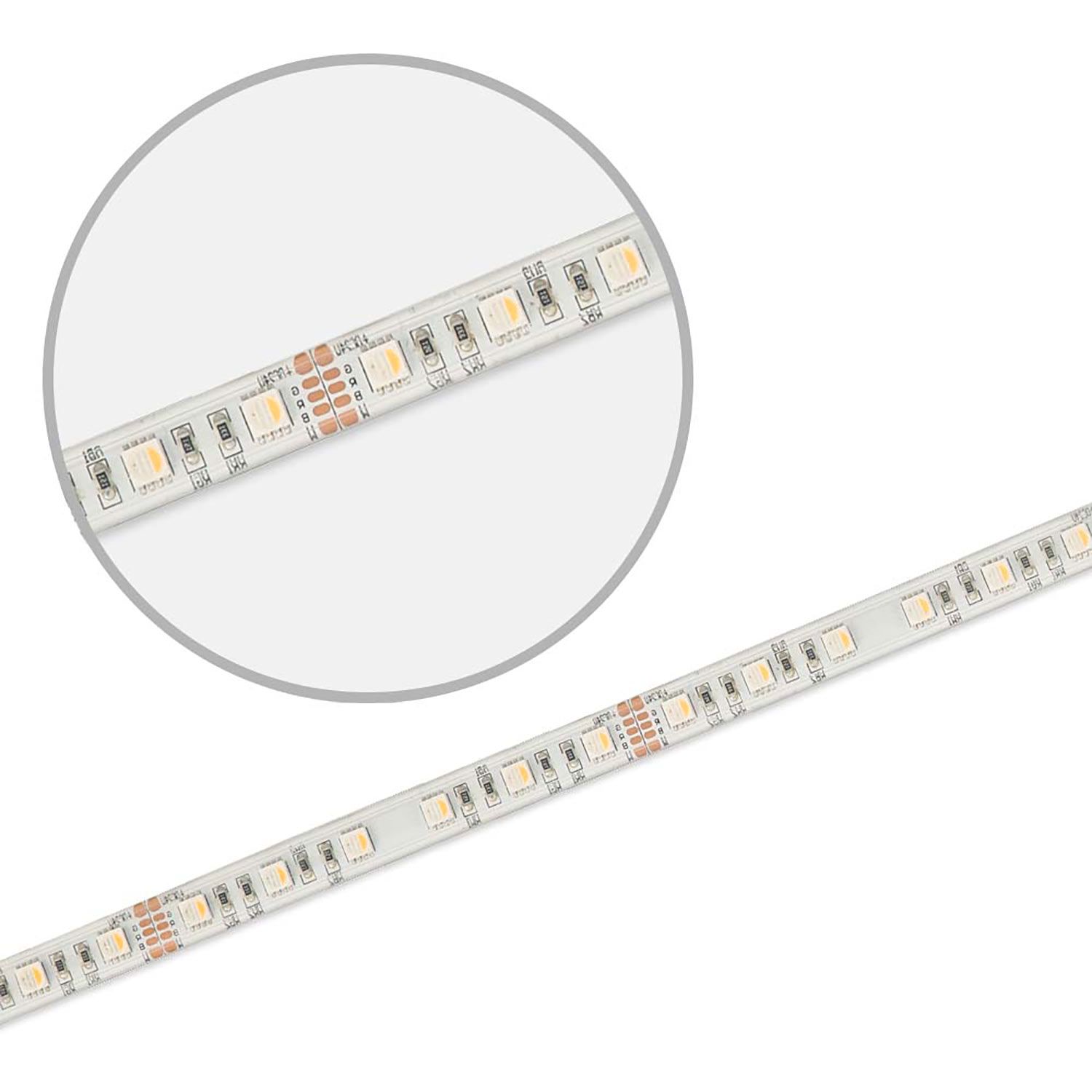 ISOLED LED AQUA RGB+WW Flexband, 24V DC, 19W, IP67, 4in1 chip, 5m Rolle, 60 LED/m - 2