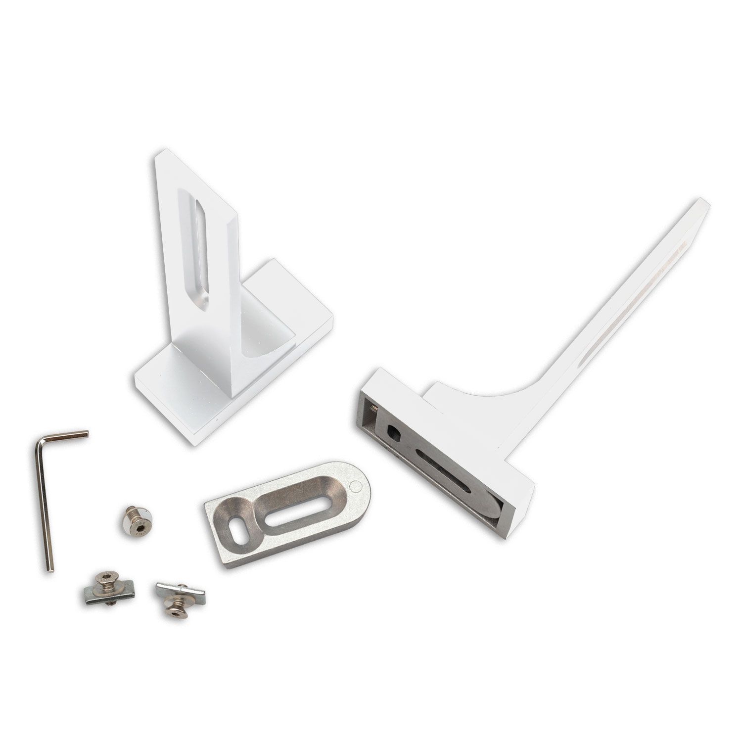 ISOLED Wandausleger für Gardinenprofile, lang, 2 Stück, weiß ISOLED Wandausleger für Gardinenprofile, lang, 2 Stück, weiß - 1