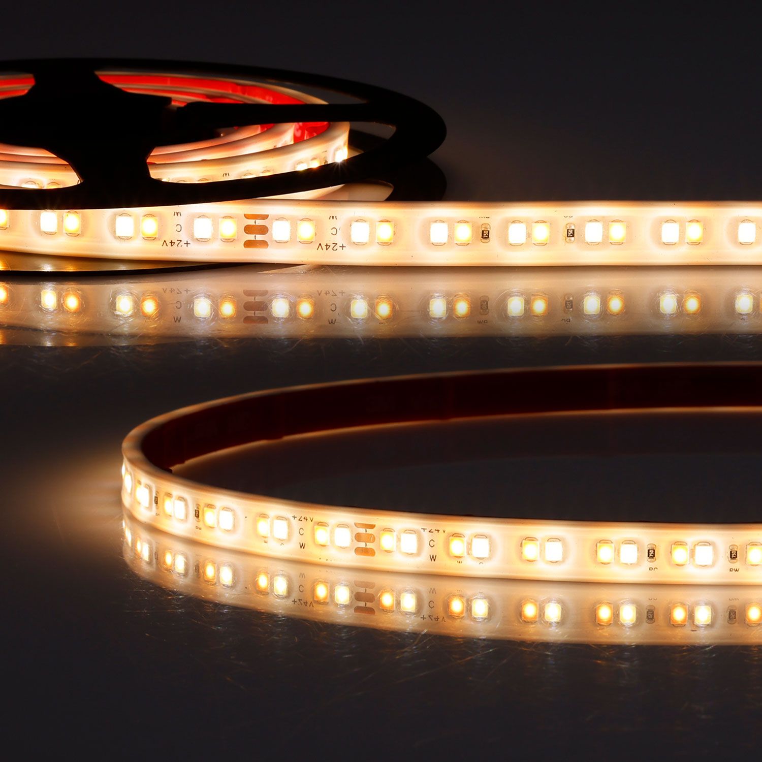 ISOLED LED AQUA918/940 Linear CCT Flexband, 24V DC, 7W|7W, IP68, 5m Rolle, 160LED/m - 1