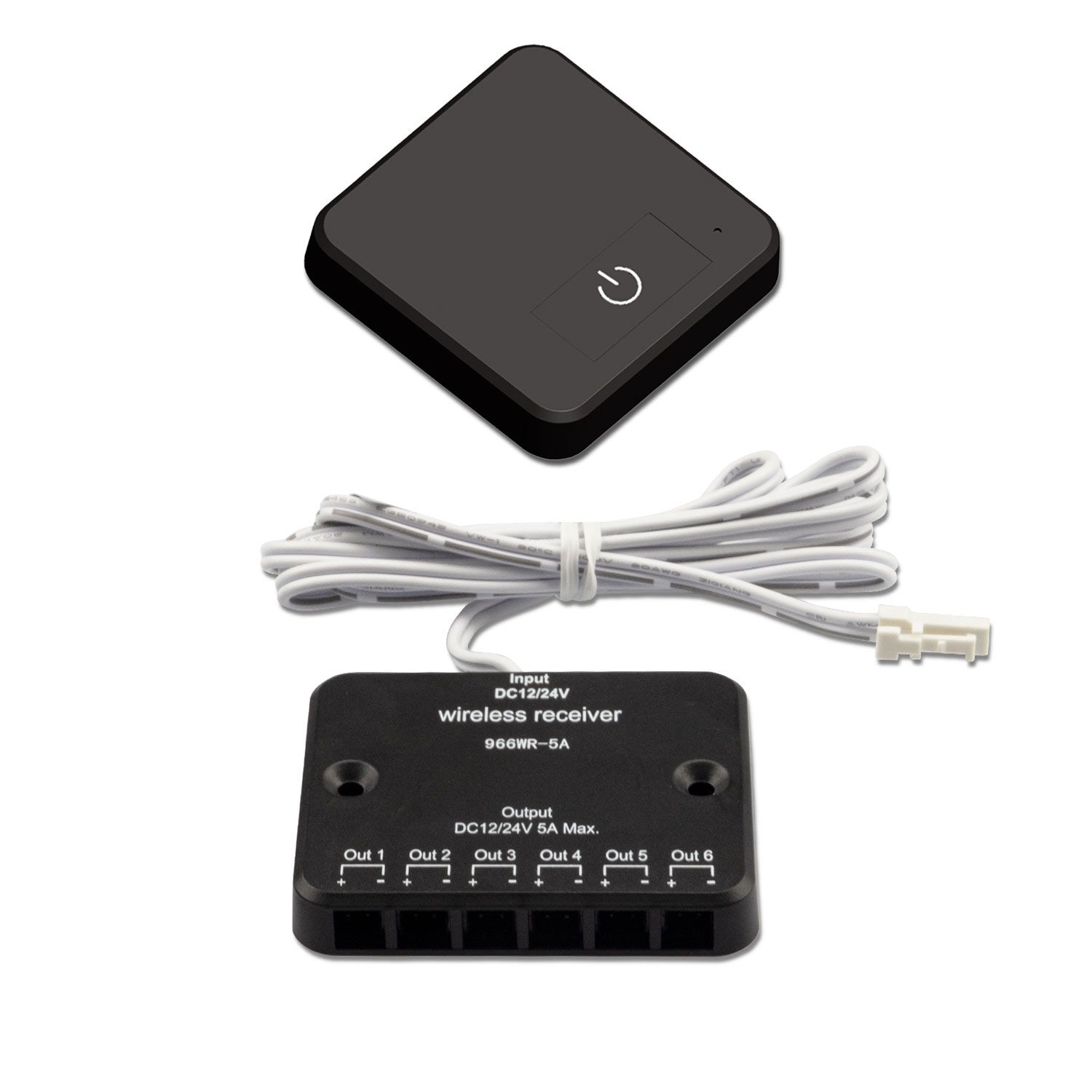 ISOLED MiniAMP LED Touch/Funk PWM-Dimmer, 1 Kanal, 12-24V DC 5A, inkl. Funktaster - 1