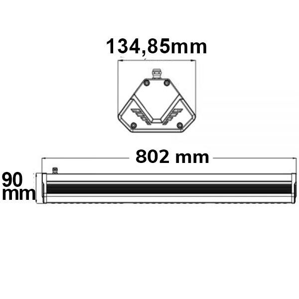 ISOLED LED Hallenleuchte LN 150W, 60°, IP65, 1-10V dimmbar, kaltweiß - 3