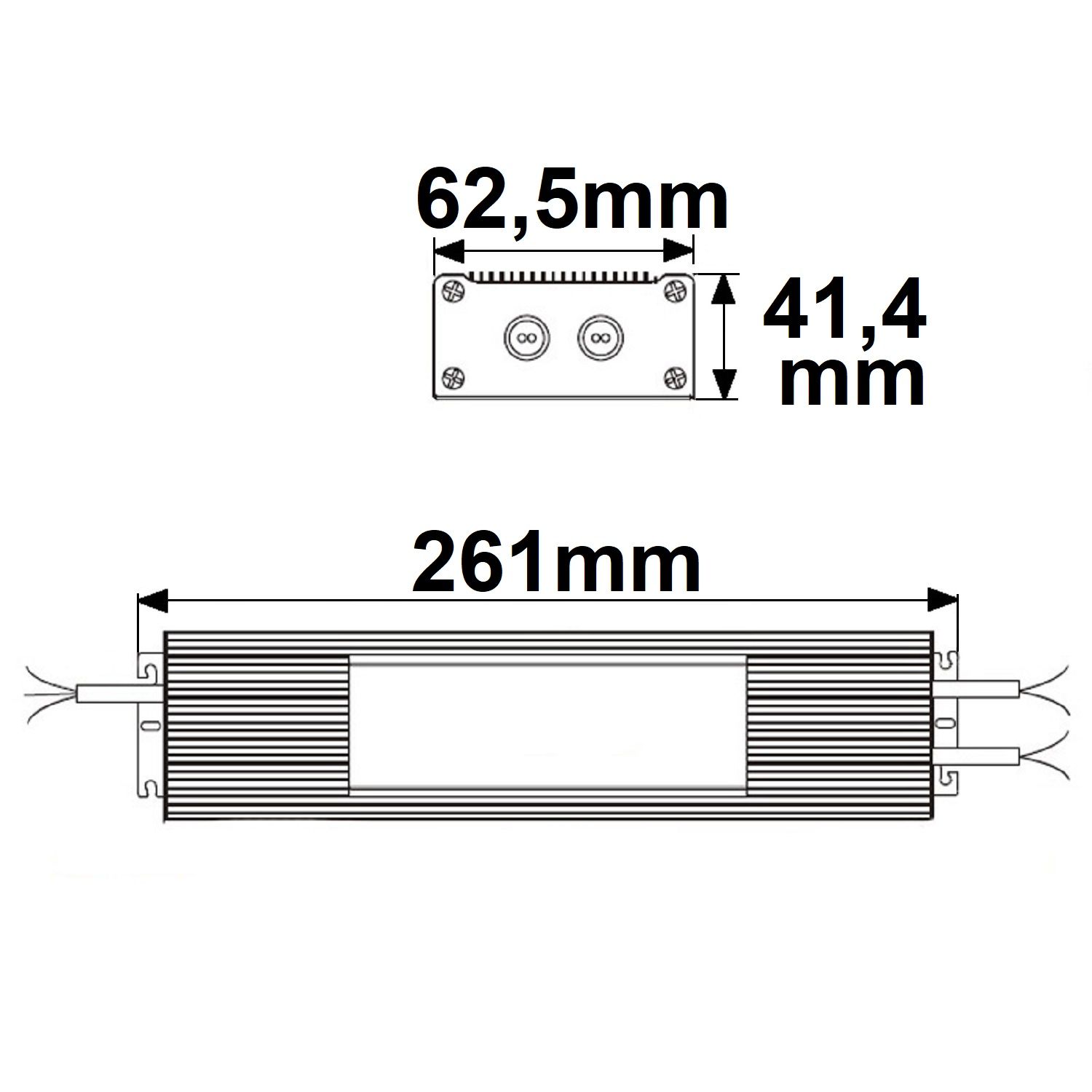 ISOLED LED Trafo V2, 24V/DC, 0-320W, IP67, SELV - 2